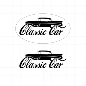 Car Parts And Accessories: Classic Car Belair - Vinyl Decal