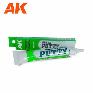 Accessories: AK Interactive: Modelling Green Putty - High Quality 20ml