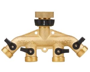 Pope: Pope Brass Comfort Grip 4 Way Tap - Threaded