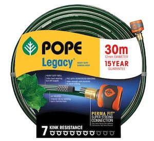 Lawns Garden: Pope Heavy Duty Garden Hose (12mm) | Fitted 15m