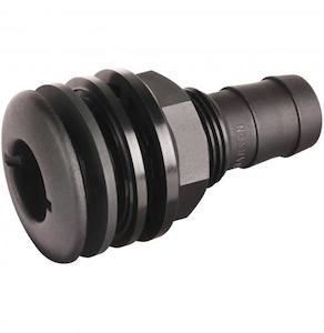 20mm Male Tank Fitting Black
