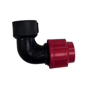 MDPE Female Elbow 20mm X 3/4 inch BSP 90 Deg - Red