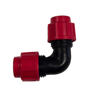 MDPE Elbow 20mm 90 Deg - Red