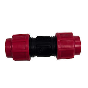 MDPE Compression Repair Coupler - Red