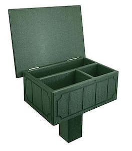 Fixtures Benches: Standard Golf Score Card Caddie With Post