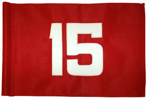 Golf Course Flags Flagsticks: Standard Golf Numbered Flags - Heavy Weave Polyester