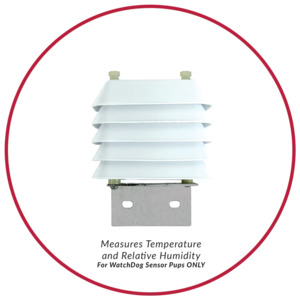 Spectrum WatchDog Temp/RH Sensor with Radiation Shield - Sensor Pups ONLY (6' Cable)