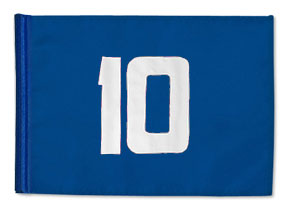 Products: Standard Golf Numbered Flags - Dupont Solarmax Nylon - 200 Denier | Tube-lock