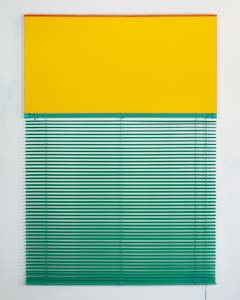 The Woburn Wormhole: Untitled Blind (Green & Yellow)