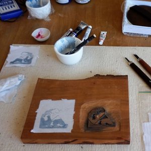Kitchen Table Printing: Japanese Woodblock (Mokuhanga)- Beginners & Cont. Pa&hellip;