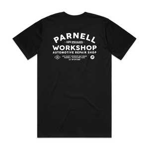 Products: Mens Classic Tee Workshop Black - Parnell Workshop