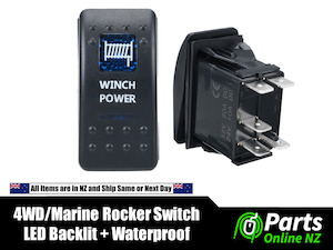 Parts Online NZ: Waterproof Rocker Switch WINCH POWER for 4WD Off Road Marine