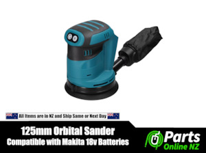 Parts Online NZ: 125mm Orbital Sander - Compatible with Makita 18v Batteries