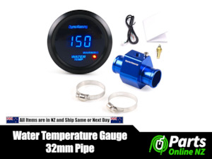 Gauges: Digital Water Temperature Gauge and Sensor Kit with Pipe Adapter 32mm