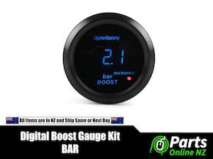 Gauges: Digital Boost BAR Gauge and Sensor Kit 52MM 2"