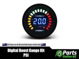 Gauges: Digital Boost PSI Gauge and Sensor Kit 52MM 2"