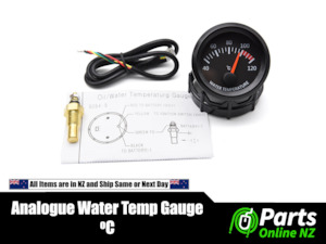 Gauges: 52mm 2" 12V Water Temperature Gauge Meter Analogue