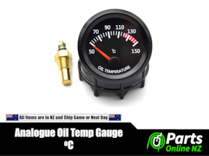 52mm 2" 12V Oil Temp Gauge Meter Analogue