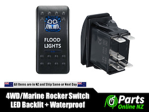 4wd Parts And Accessories: Waterproof Rocker Switch FLOOD LIGHTS for 4WD Off Road Marine