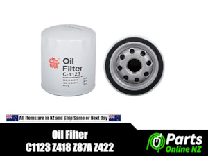 Oil Filters: Oil Filter C1123 Z418 Z87A Z422 Sakura Ford Mitsubishi Chrysler Holden