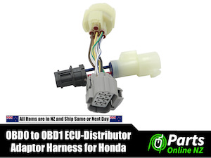 Obd2 Scanners And Huds: OBD0 to OBD1 ECU Distributor Adaptor Connector Wire Harness Cable For Honda