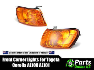 Replacement Light: Front Corner Lamp Lights for Toyota Corolla AE100 AE101 (Pair)