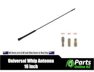 Replacement Antennas: 16-Inch Universal Car Antenna Whip for BMW, Toyota, Mazda, Volkswagen, and More
