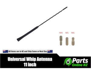 Replacement Antennas: 11-Inch Universal Car Antenna Whip for BMW, Toyota, Mazda, Volkswagen, and More