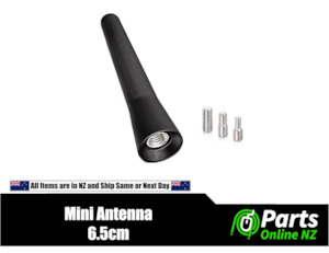 Replacement Antennas: Mini Car Antenna - 6.5cm Universal Short Aerial with Screws