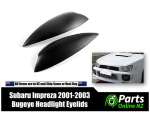 Performance Parts: Fibreglass Headlight Covers / Eyebrows – Subaru Impreza (2001-2003)