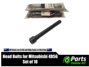 Genuine Mitsubishi Parts: Head Bolts for 4D56 – Genuine Mitsubishi (MD040514) – Set of 18