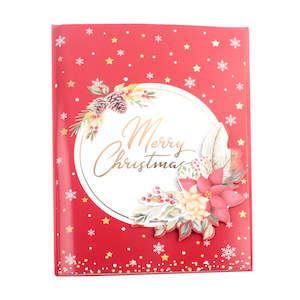 Gift Card: Merry Christmas Red and White Melody Card