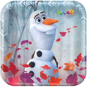 Frozen 2 17cm Square Metallic Lunch Paper Plates