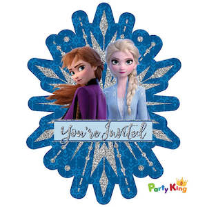 Frozen 2 Jumbo Deluxe Invitations Glittered