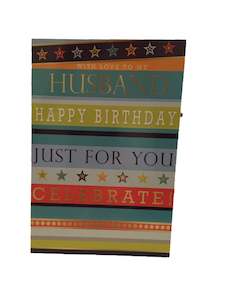 With Love To My Husband Happy Birthday Just For You Celebrate!