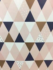 Folded Wrap - Triangles Baby Blush