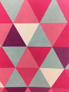 Gift Wrap Paper: Folded Wrap - Triangles Pink