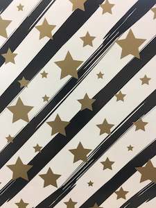 Gift Wrap Paper: Folded Wrap - Star Gold