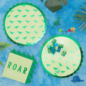 Dino: Roar Shaped Paper Plates
