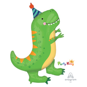 Dino: Dino-Mite Party Dinosaur T-Rex Super Shape Foil Balloon