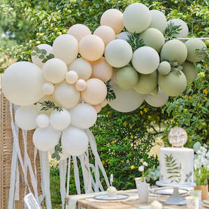 DIY Balloon Garland/Arch Botanical Baby