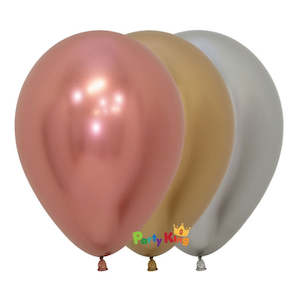 Solid Colour Sempertex: Sempertex Metallic Reflex Deluxe Assorted 11” Latex Balloon