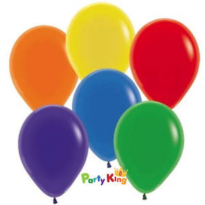 Solid Colour Sempertex: Sempertex Crystal Assorted 11” Latex Balloon