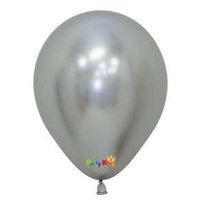 Solid Colour Sempertex: Sempertex Metallic Reflex Silver 11” Latex Balloon