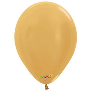 Solid Colour Sempertex: Sempertex Metallic Gold 11” Latex Balloon