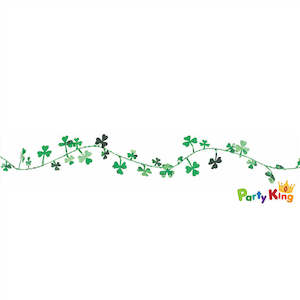 St Patrick S Day: Shamrocks Wire Garland Decoration