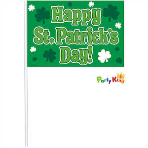 St Patrick S Day: St Patrick’s Day Flags Plastic