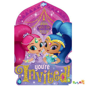 Invitations: Shimmer And Shine Postcard Invitations