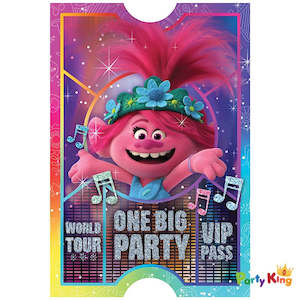 Trolls World Tour Postcard Invitations