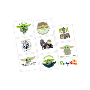 The Mandalorian: The Mandalorian Star Wars Tattoos Stickers